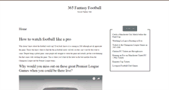 Desktop Screenshot of 365fantasyfootball.com
