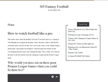 Tablet Screenshot of 365fantasyfootball.com